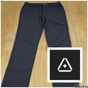 Western Rise Diversion Pants Mens 35x30 Classic Fit Water Repellent Stretch Gray